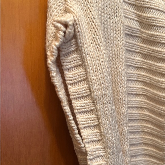 Ann Taylor Ivory Knit Cardigan with Belt - Picture 3 of 4